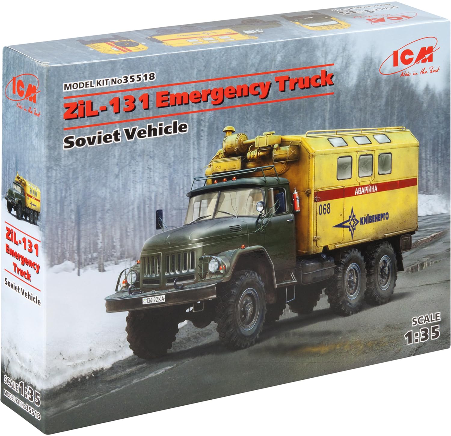 

ICM scale Soviet Emergency Truck 35518 Plastic Model 1/35 ZIL-131