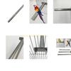 Parrot Perch Bird Stainless Steel Stand Scratching Climbing Paw Grinding for Birds Cage Accessories 3 Sizes Top Sale