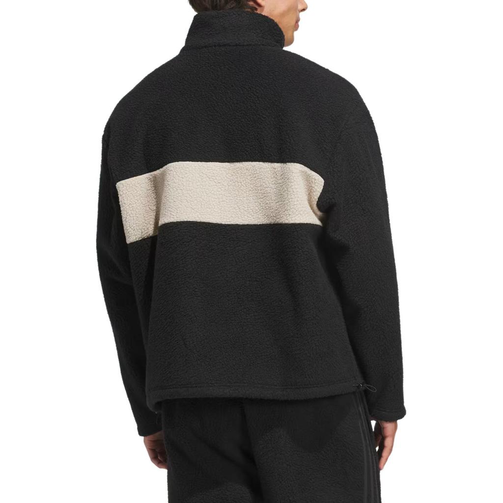 adidas Originální mikina s vysokým límcem, dlouhým rukávem, na zip, s potiskem písmen, unisex, KG9164
