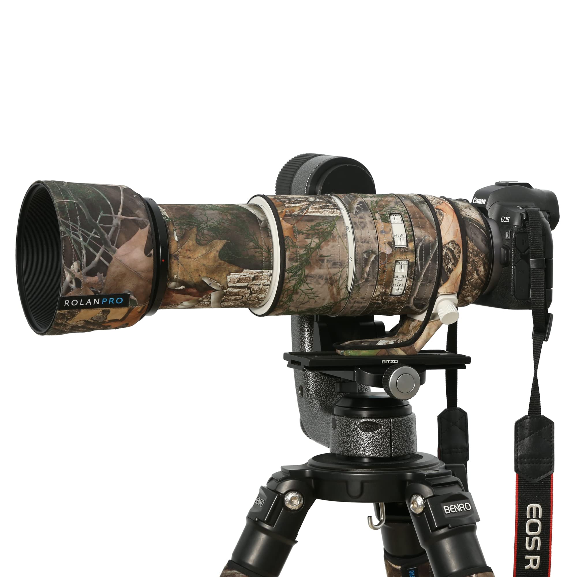 

ROLANPRO Waterproof Lens Cover for Canon RF L IS Camouflage Rain Cover 100-500mm F/4.5-7.1 USM, #10, Tree-Shaped