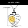 Memorial Necklace Ashes Container Locket Cremation Neck Jewelry for Ashes/Hair Elegant Locket Necklace for Women Men