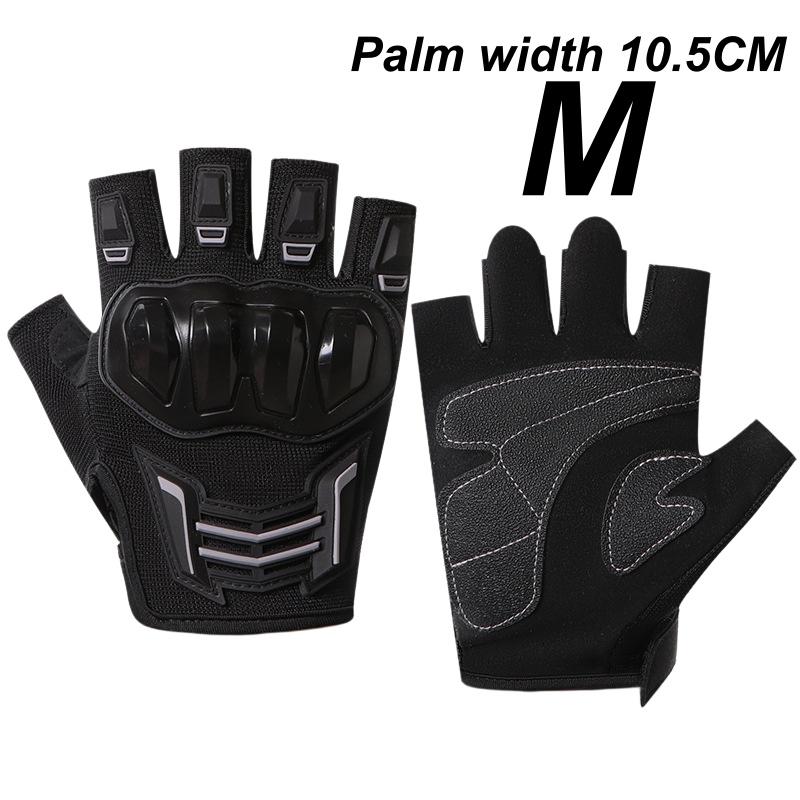 Half Finger Cycling Riding Gloves for Men Waterproof Breathable Protective Anti-Slip Gloves for Outdoor Sports Camping