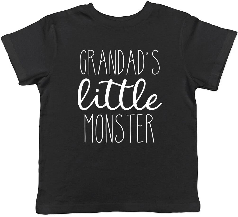 Grandad s Little Monster Boys Girls Childrens Kids T-Shirt 140
