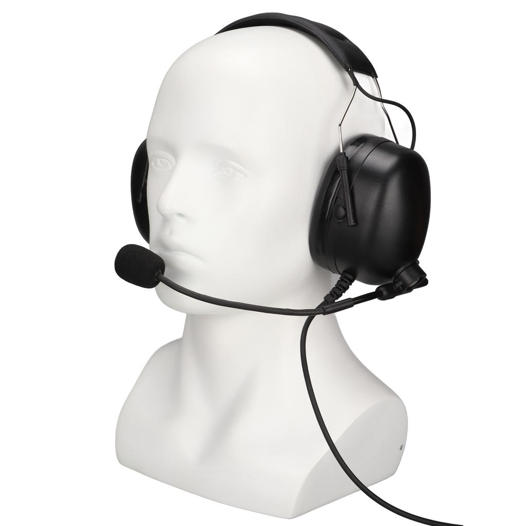 7.1mm Radio Headphone Hearing Protection Noise Cancelling Heavy Duty Headset with U94 PTT for Yaesu