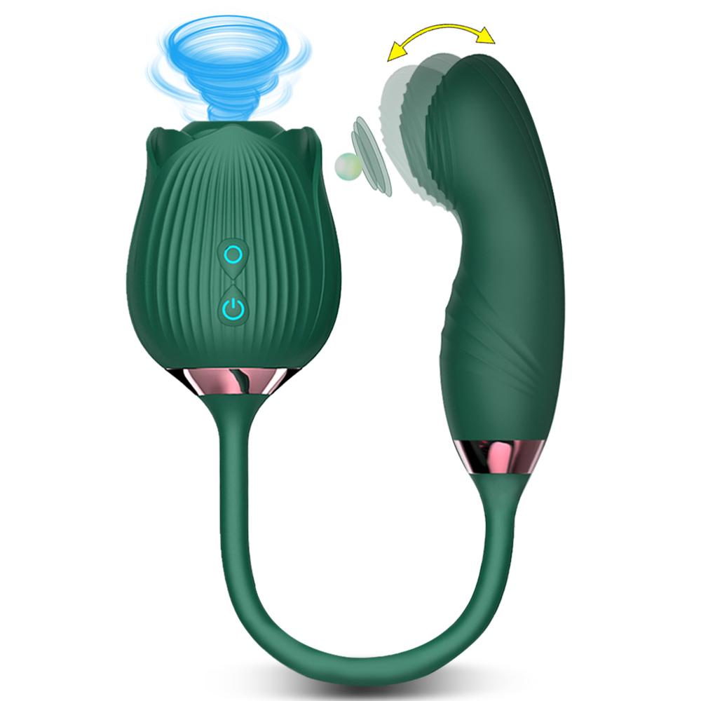 Clitoris Sucker Vibrator for Women Nipples Clit Stimulator Finger Wiggle G-Spot Masturbator Female Sex Toy