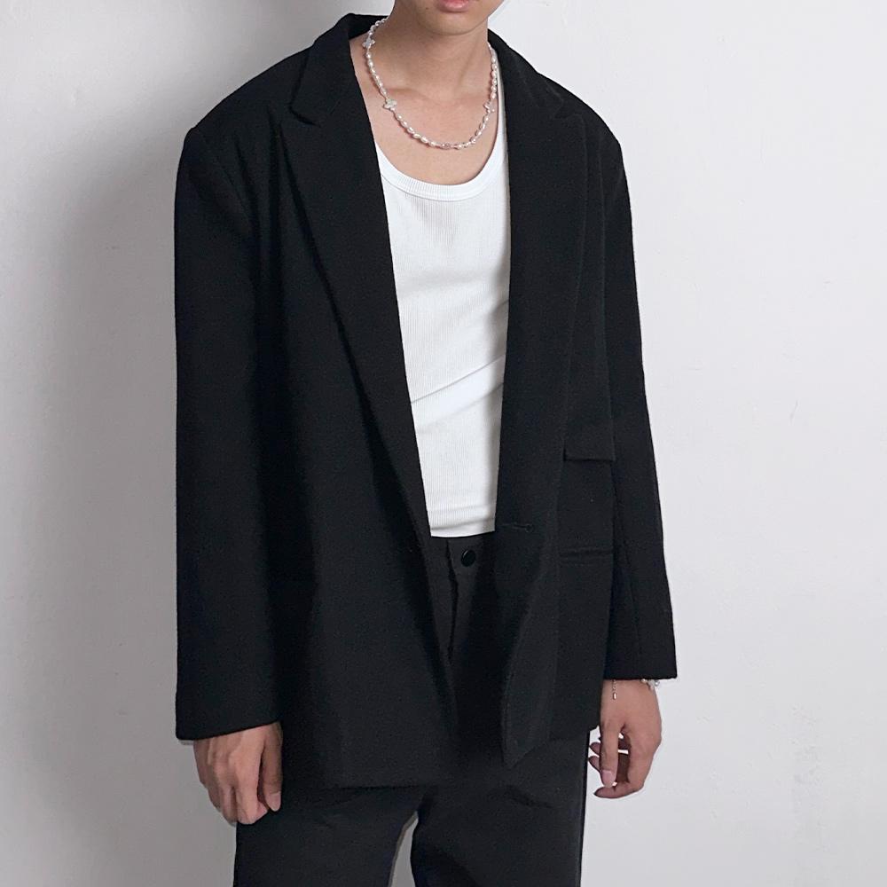 Bleakbake Layer Lapel Wool Blazer