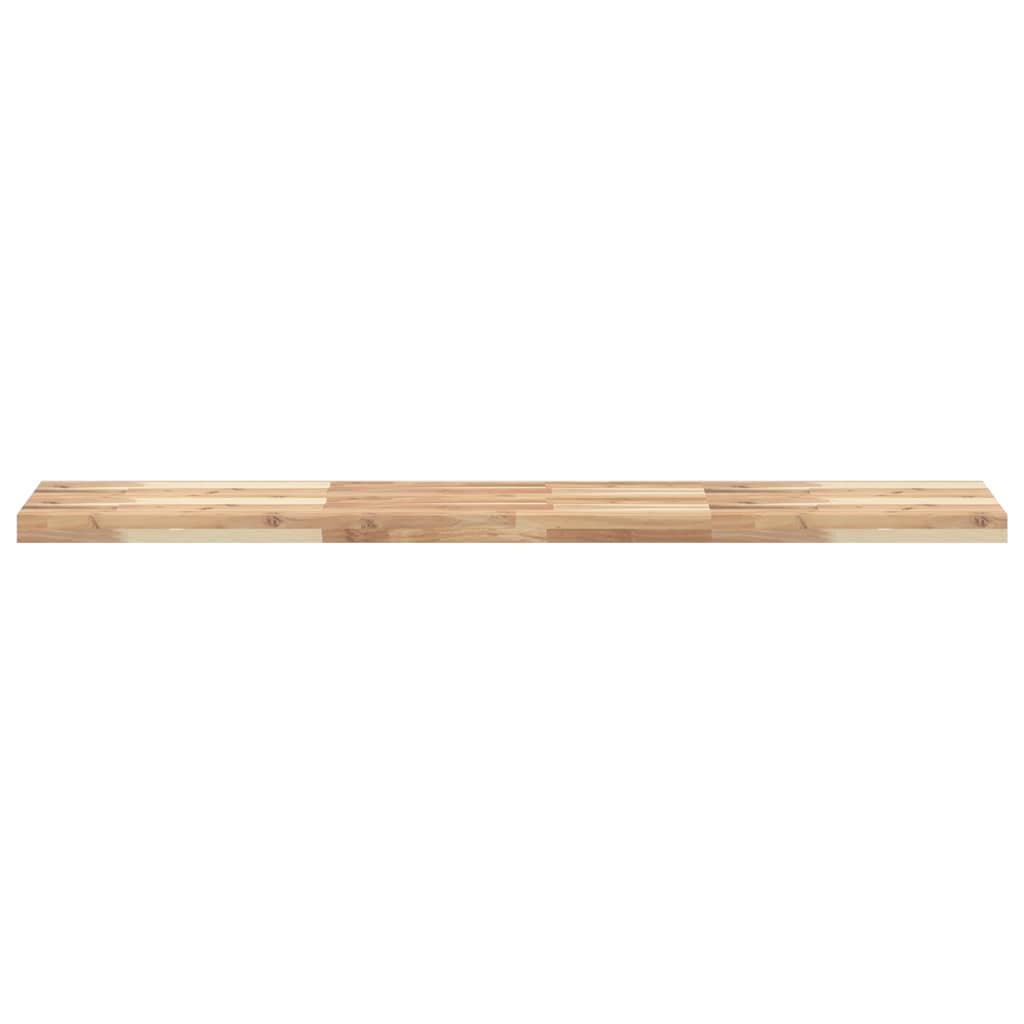 Floating Shelf 120 X 30 X 4 Cm Solid Acacia Wood Untreated