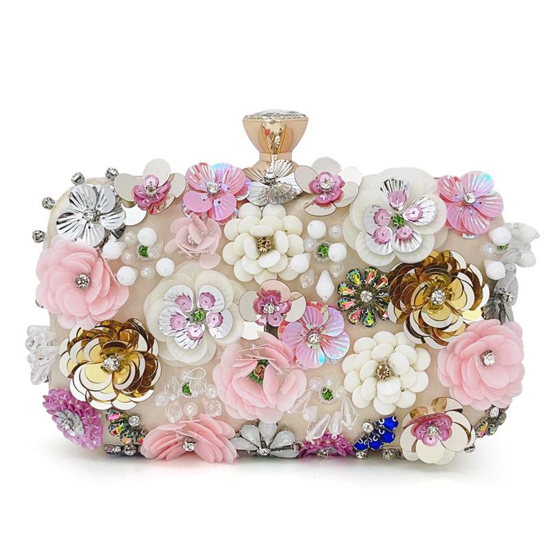 2025 Women New Clutch Elegant And Fashionable Evening Bags Floral Party Wedding Chain Dinner Handbags Banquet Lady Purse