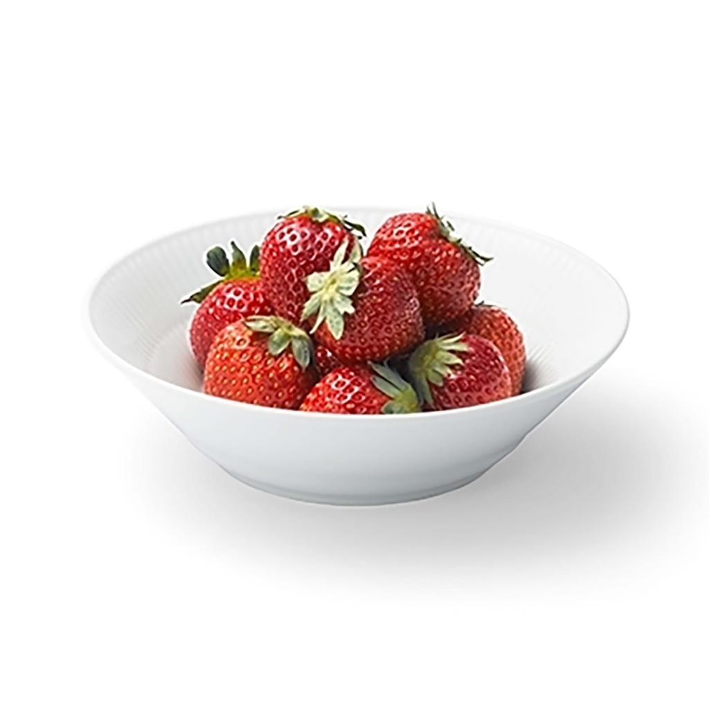[Officially Imported] Royal Copenhagen White Fluted Deep Plates, 17cm, Set of 2, Wedding Gift, Product Number 1016914