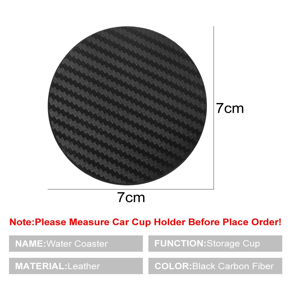 2PCS Car Coaster Pads Water Cup Holder Non-Slip Mats For Kia JAC Land Rover Lexus Lancia Jeep Isuzu Infiniti Lifan Accessories
