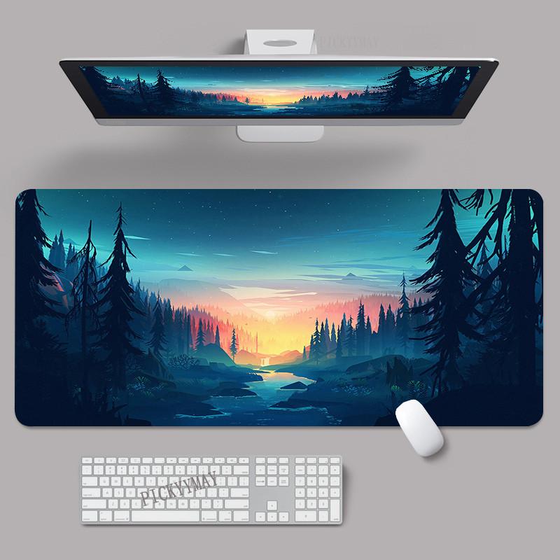 Mouse Pads Design Forest Firewatch Gaming Mousepads Xcm Large Mousepad Gamer Rubber Mat Company Desk Pad Design For Gift