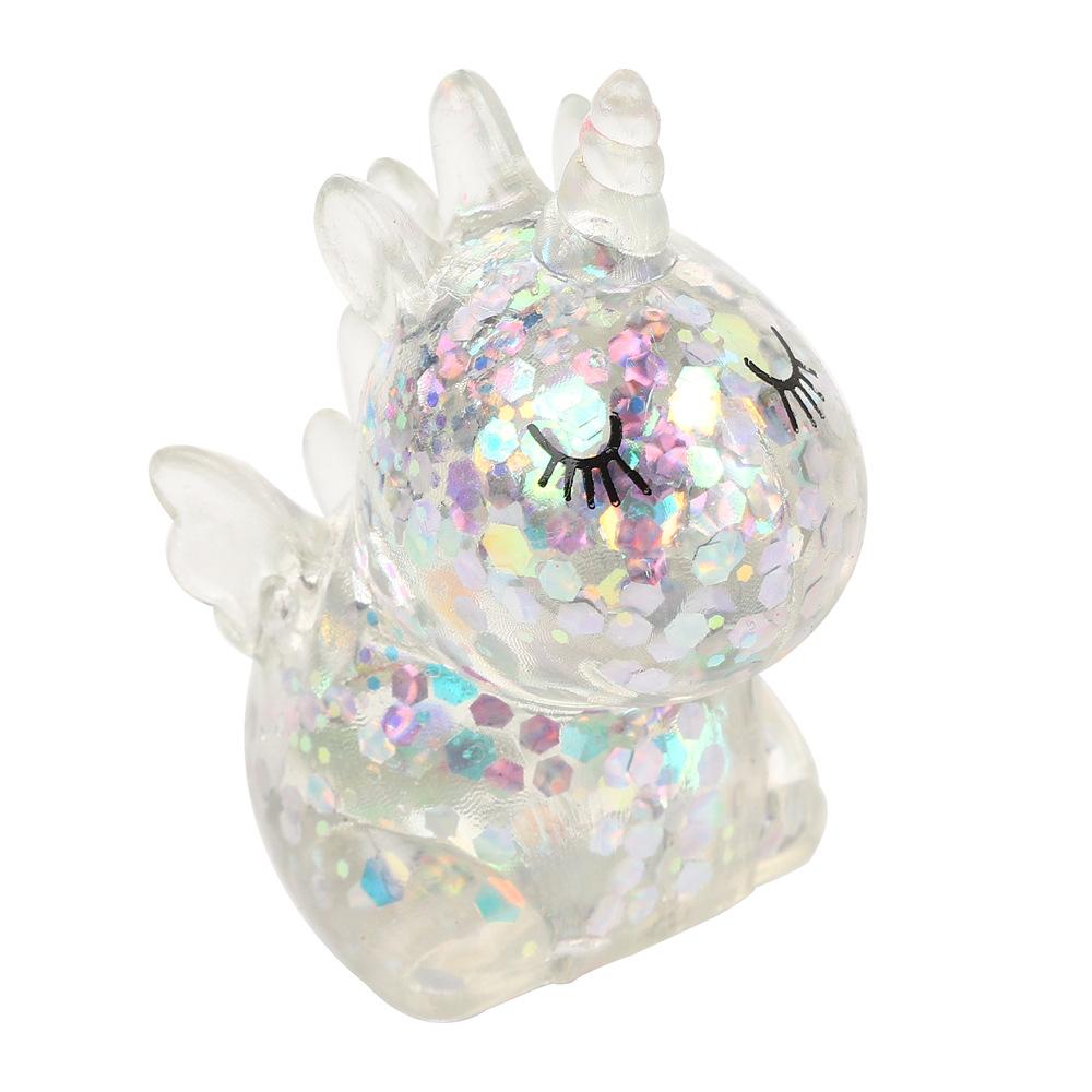 Unicorn Stress Relief Soft Squeeze Toy for Favor Gifts Malt Sugar Squishy Toy Cartoon Animal Gold Foil Stress Relief Playful Toy