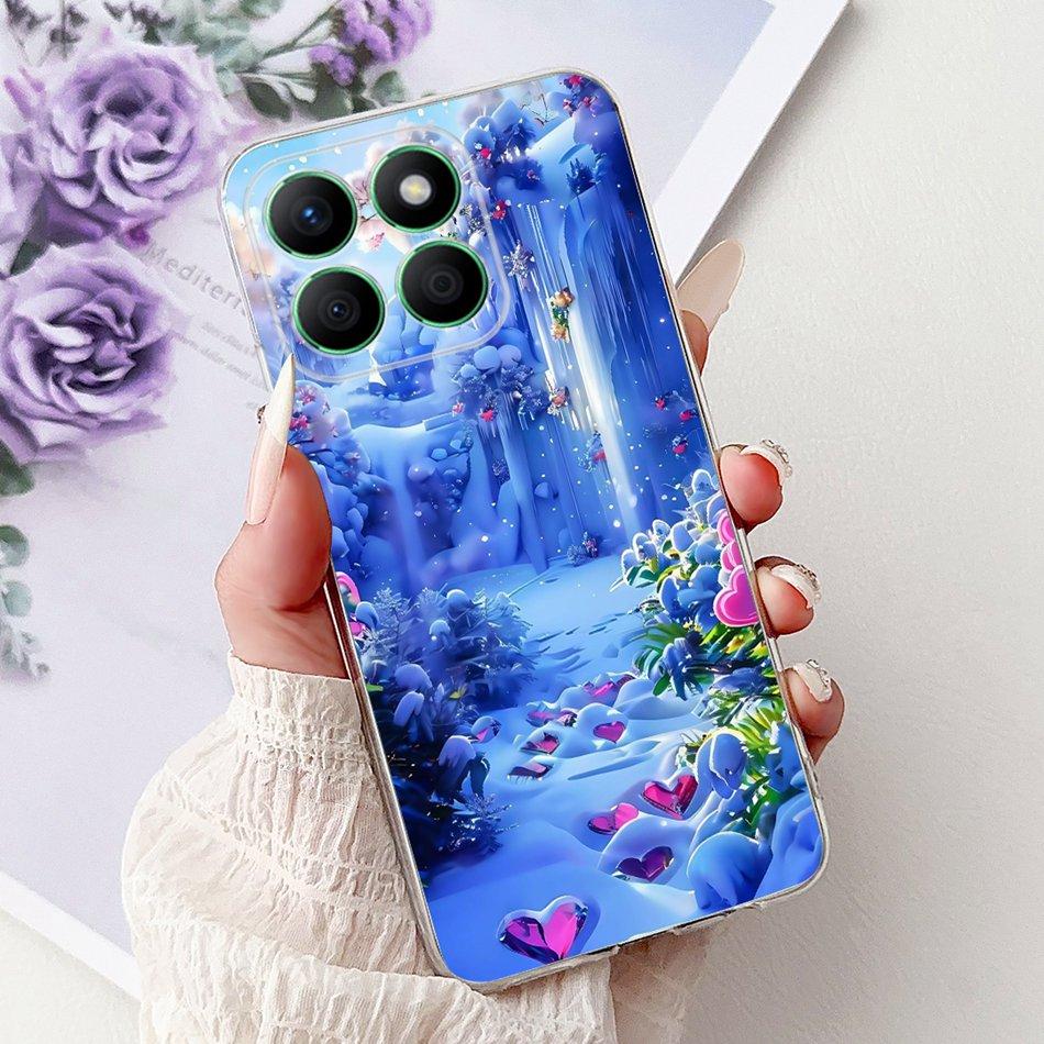 For Honor X8b Elegant Floral Butterfly Phone Case For HonorX8b X 8B 4G LLY-LX1 LLY-LX2 LLY-LX3 Soft Silicone TPU Cases