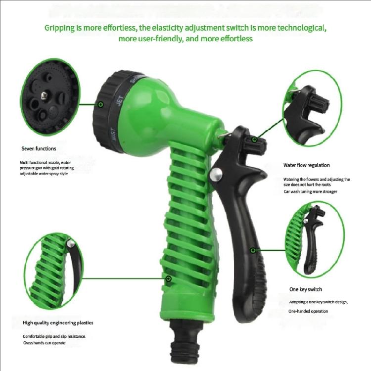 Car Washing Hose Nozzle 7 Pattern Adjustable High Pressure Water Sprayer Nozzle for Gardening Washer Hose Sprinkler Nozzle