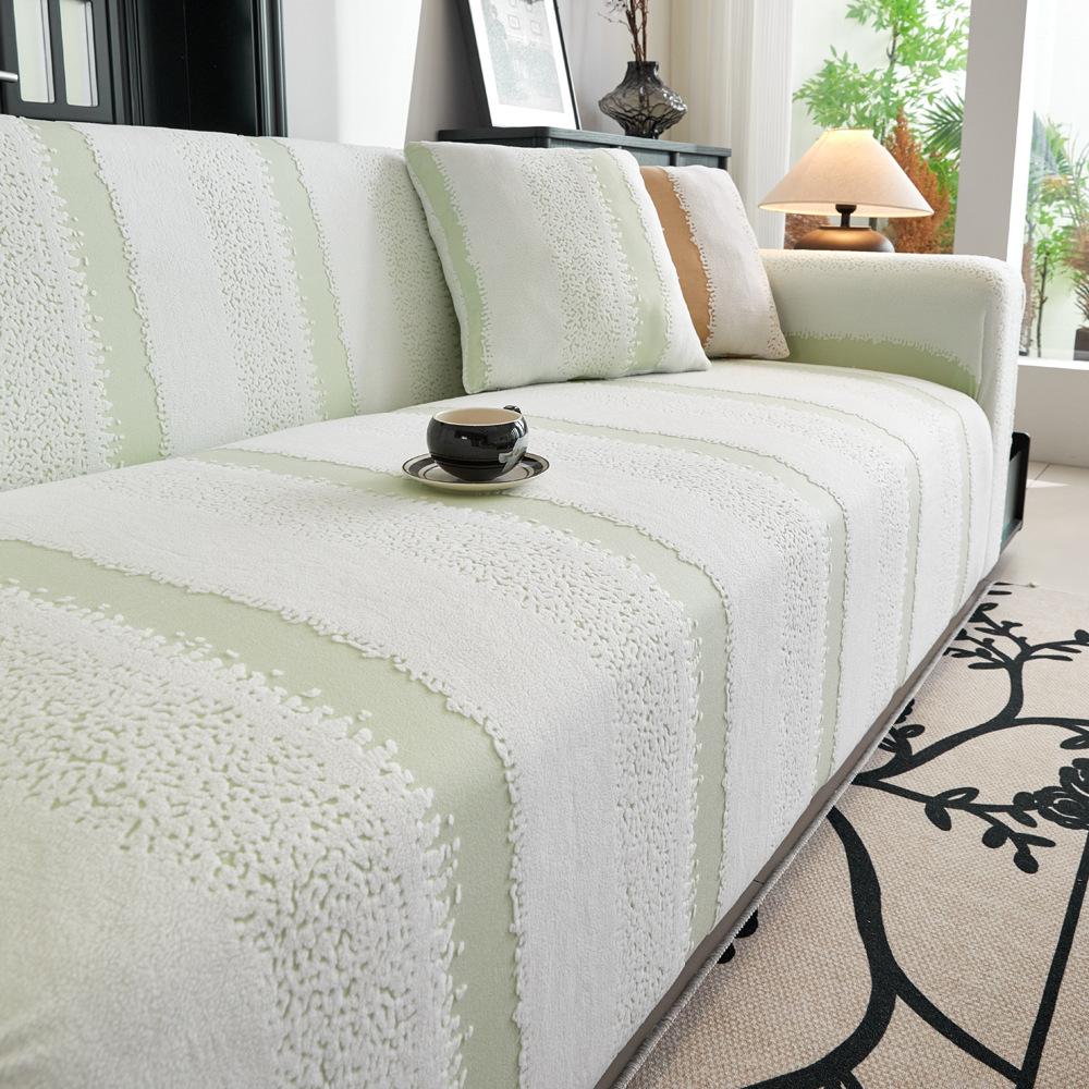 

Jacquard Velvet New All-Inclusive Universal Sofa Cover Cross-Border Four-Season Universal Non-Slip Elastic Sofa Cover Pad 70*90cm