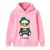 Kids Boys Girls Pullover Hoodie, Cool Gaming Panda Best Player Print Casual Long Sleeve Hooded Sweatshirt for Little Game Lovers Daily Wear Outdoor