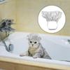 Waterproof Pet Bathing Cap Reusable Breathable Cat Shower Cap Adjustable Rubber Band PU Ear Protection Pet Cap Small Pets