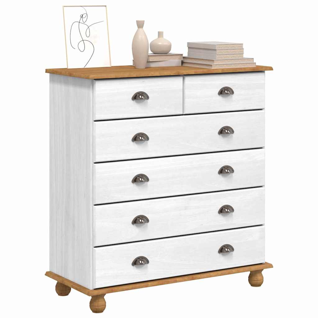 ASKIM Weißer Schubladenschrank 91 x 40 x 95,5 cm