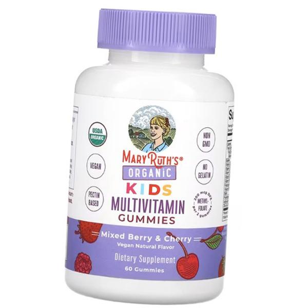 Organic Kids Multivitamin Gummies, MaryRuth's 60 Tabs Berry-cherry (36685005)