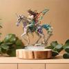 Jízda na koni Motýlí víla Znamení Roztomilá figurka Socha Stolní umění Sochy pro Domov Stolní Vnitřní Dekorace