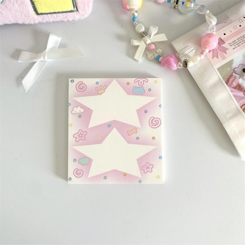 MINKYS 50 Sheets Kawaii Star Memo Pads Paper To Do List Journal Note Paperlaria DIY Material Stationery