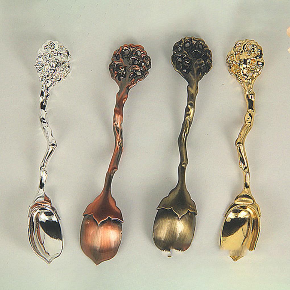 Retro Luxus Palaststil Kaffee Tee Mini Löffel Schaufel Besteck Set