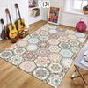 Large Size Vibrant Mandala Patchwork Area Rug Layer Texture Detail Home Living Room Decor Carpet Living Room Decoration