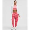Lululemon Calça Jogger Cargo Relaxada de Cintura Média Studio de Dança Rosa Sakura