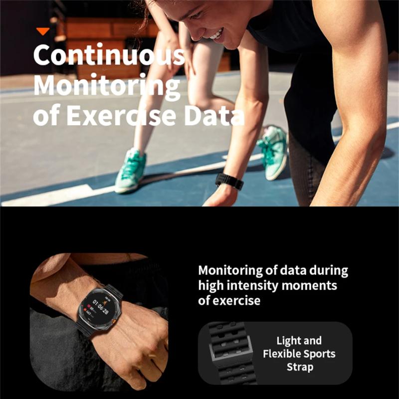 2025 Ny Klokke 7 Ultra GPS-sporing Smartklokke Menn Amoled-skjerm Hjertefrekvens Bluetooth-samtale NFC Sport Smartklokke