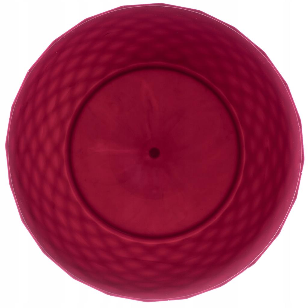 KADAX Doniczka Plastikowa Z Podstawką Donica Osłonka Na Kwiaty 12cm Różowa 