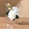 Artistic Butterfly Shape Vases Clear Acrylic Creative Art Desktop Centerpieces Tabletop Decoration for Home
