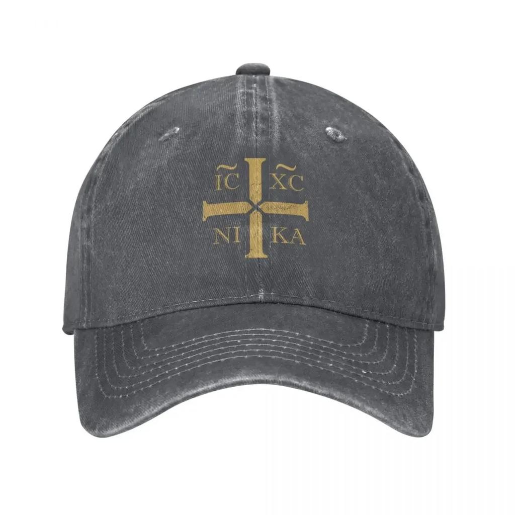 IC XC NI KA Cruz Ortodoxa Cristo Grama Gorra de Béisbol Gorra Trucker Gorra de Golf Gorra de Golf Genuina Nueva Moda de Playa para Mujeres Unisex