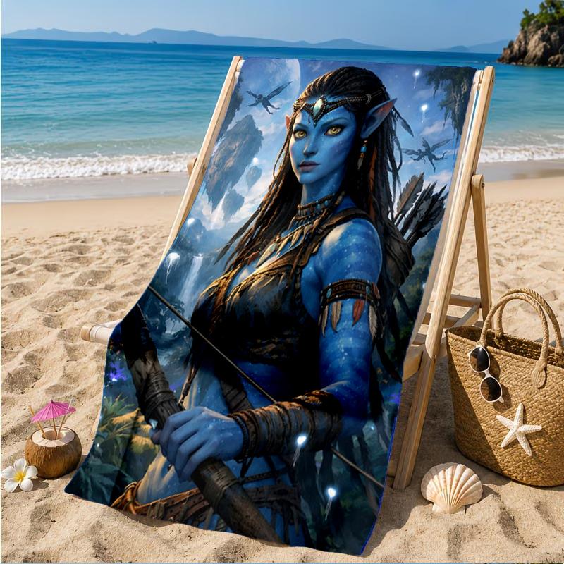Ava-tar Adventure Beach Towel, Super Soft Microfiber, Perfect Gift for Her/Him, Birthday, for Pool, Beach, Travel, Decor Beach Party