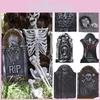 Spooky Foam Halloween Tombstone Decoration For Haunted House And Yard Decor