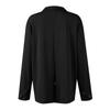 Dámská bunda klopa Jednobarevný knoflík Dekorace Slim Cardigan