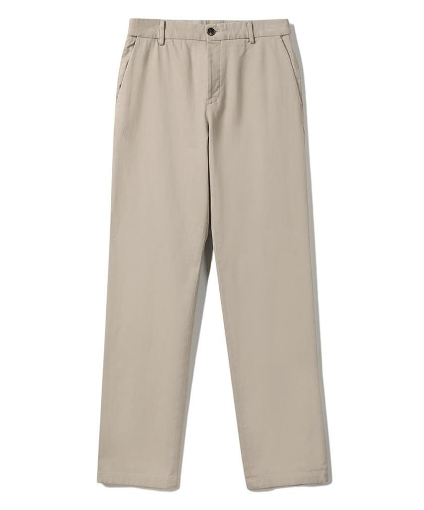 NOTIG Cotton Spandex No-Tuck Pants Regular Fit Beige_Oka3Ptlp101I1