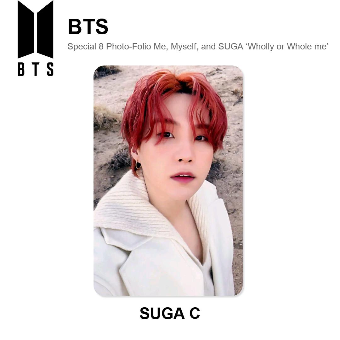 BTS Special 8 Photo-Folio Me, Myself, and SUGA ‘Wholly or Whole me’ Official Photocard SUGA 02