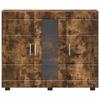 Wooden Sideboard Smoked Oak 88.5 x 30.5 x 73 cm Engineered Wood