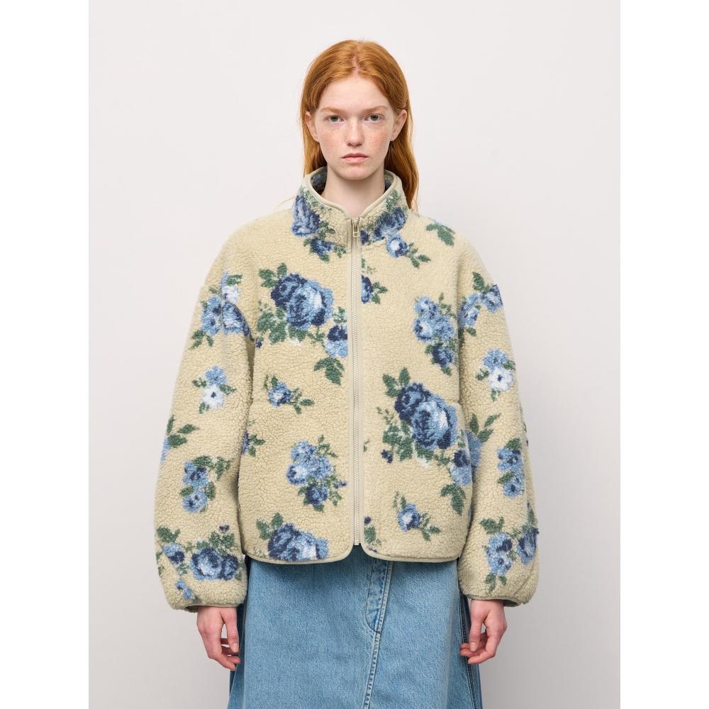 Gu By Uniqlo Fleece Jacket Flower By Rokh