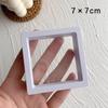 100pcs Clearview 3D Floating Display Cases Dustproof Acrylic Jewelry Storage Box with Elastic Film Transparent Hanging Organizer