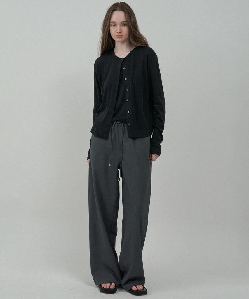 Mott Silket Two-Way Cardigan Set - Black