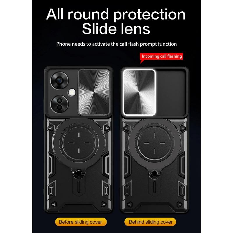 Metal Ring Camera Protect Case for OnePlus Nord CE 3 Lite Nord N30 N20 N300 OnePlus 10T ACE Pro Armor Hybrid Car Holder Covev