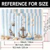 2D Nautical Anchor Backdrop with Sailboat, Shells and Fishing Net Photography Background