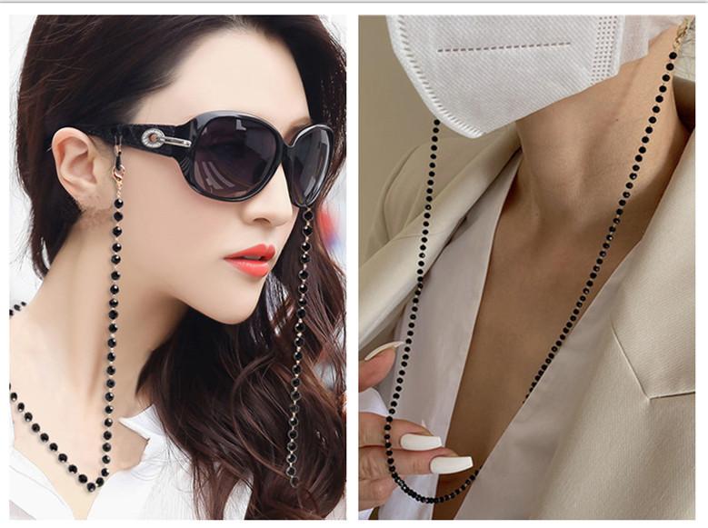 Fashion Eyeglasses Chain Pearl Beaded Trendy Women Outside Casual Sunglasses Accessory Necklace Gift Mask Hanging Rope