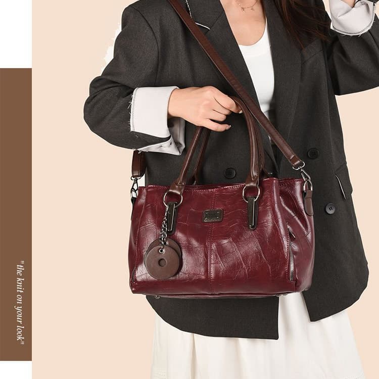 Vintage Portable Tote Bag Shoulder Messenger Women's Bag