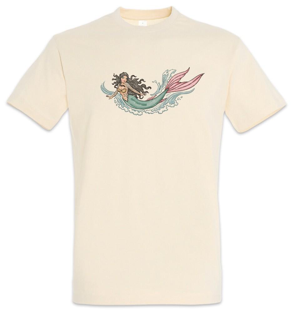 

Mermaid II Men s T-Shirt Sailor Sailor Sailor Tattoo Mermaid Ship M
