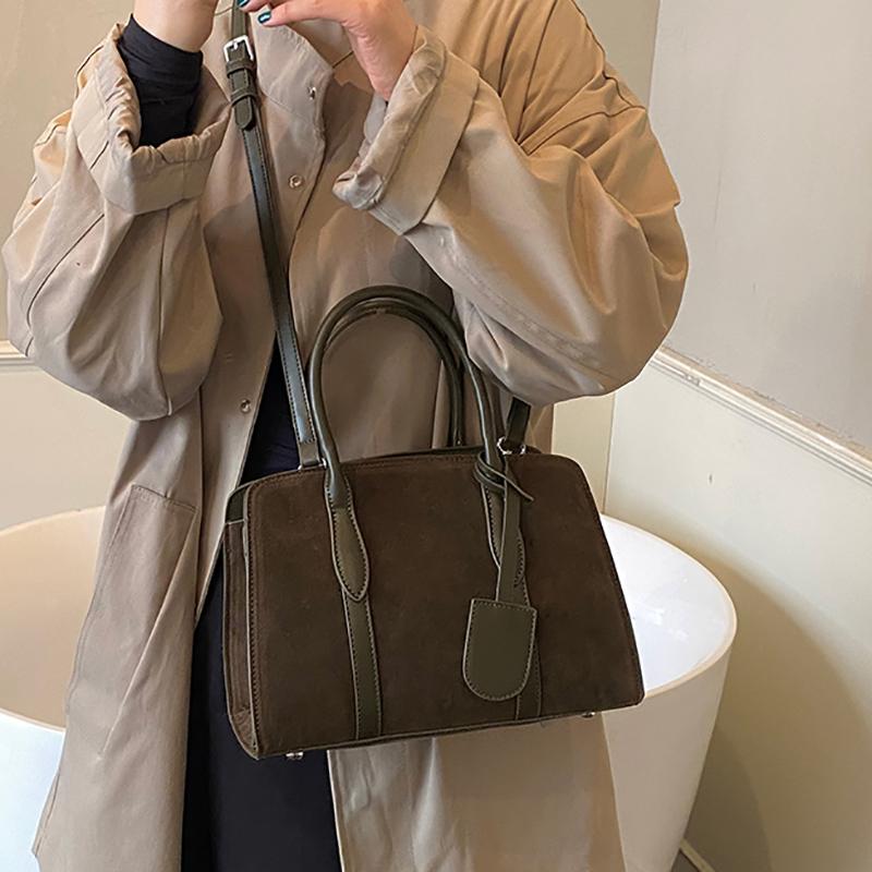 High Quality Commute Female Handbag for Woman New Simple Classic Shoulder Bag Fashion Matte Suede Women's Shoulder Crossbody Bag