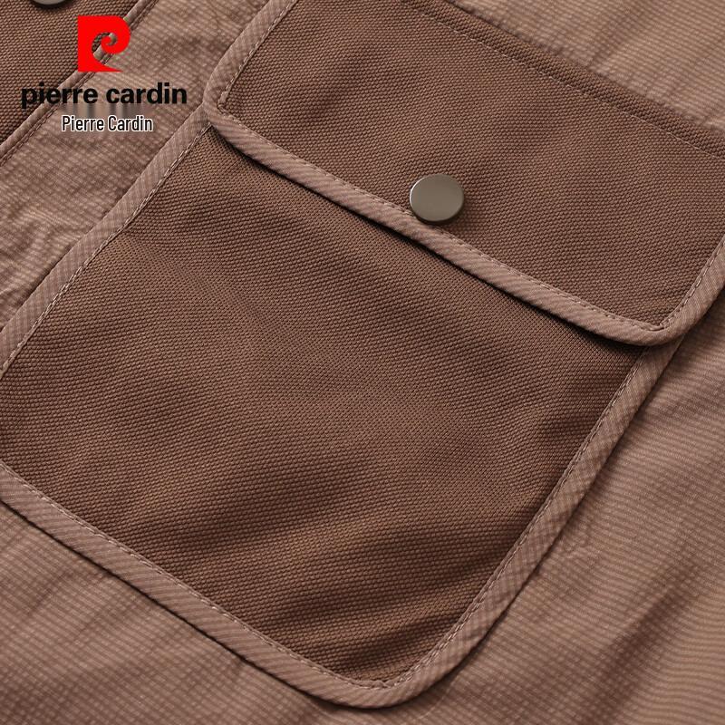 Veste à revers deux pièces en faux cuir Pierre Cardin pour homme