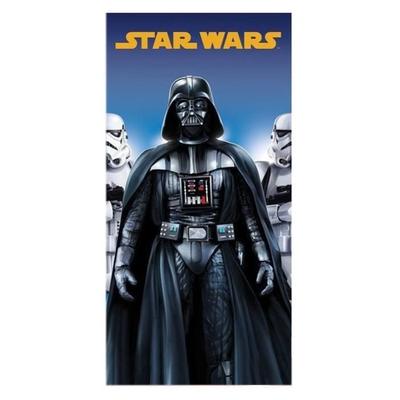 Serviette De Plage Star Wars - Microfibre - 70x140 Cm - Gris, Bleu Et Jaune