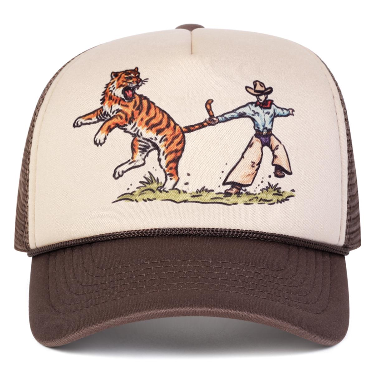 

Unisex Tiger Embroidery Baseball Net Caps Spring Summer Outdoor Adjustable Casual Hats Sunscreen Hat Sports Cap